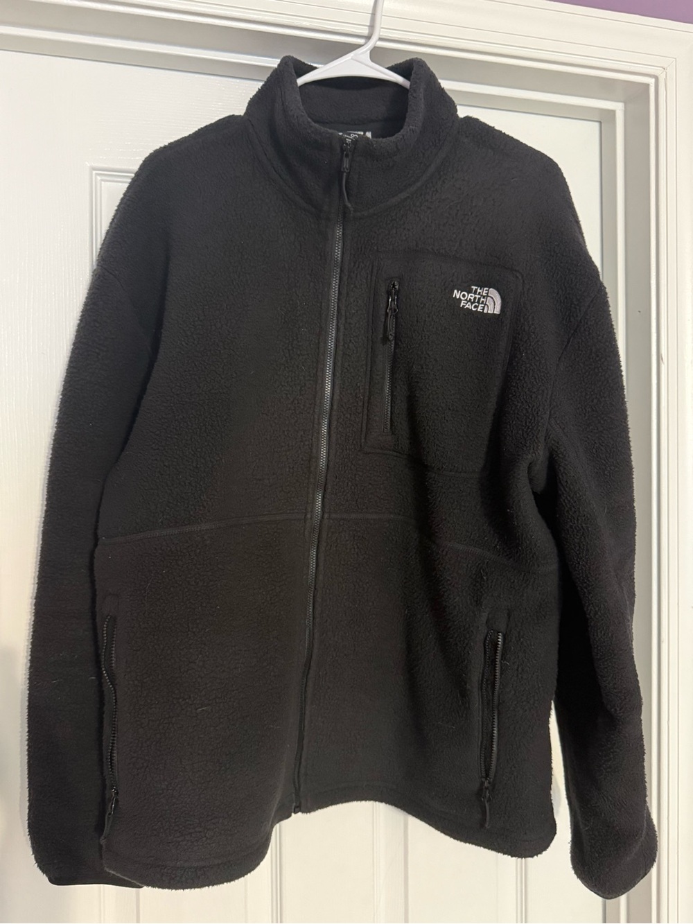 The North Face Unisex Black Zip-Up Fleece Jacket